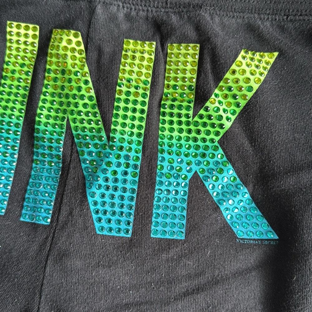 VS PINK rhinestone ombre shorts - Picture 6 of 9